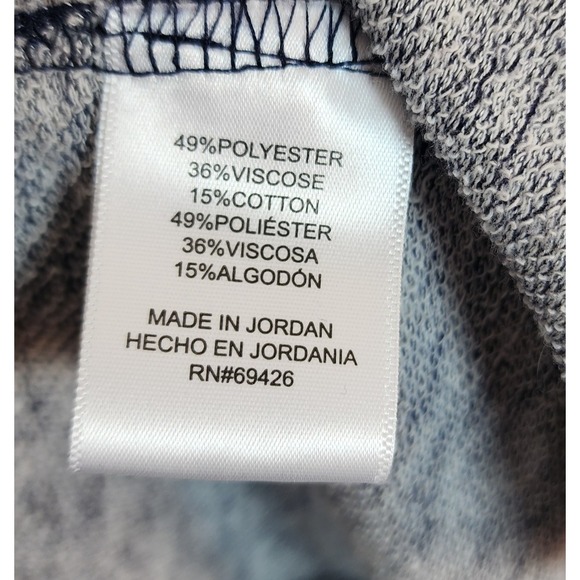 GH Bass & Co Women's XXL Cross Over Zip Front Sweater Jacket Heather Blue - Picture 12 of 13